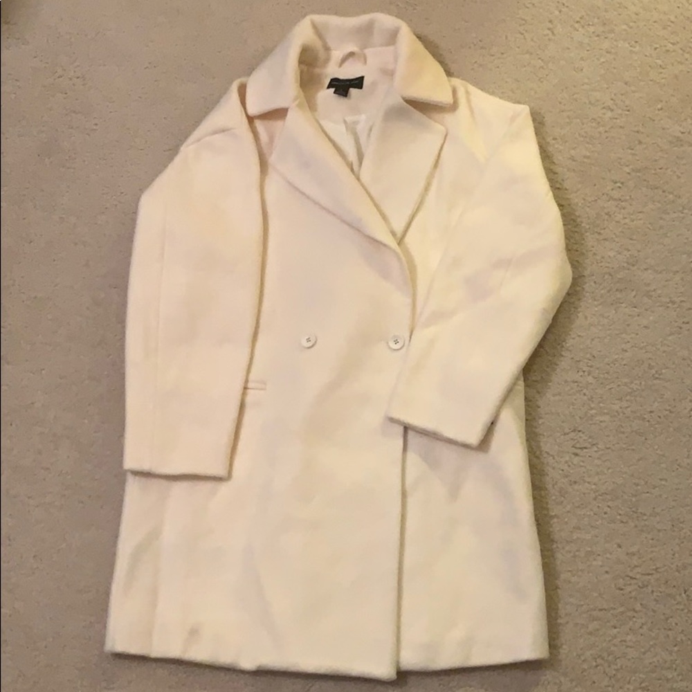 Something Navy Double Breasted Coat - Picture 2 of 3